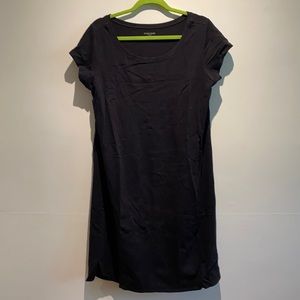 Eileen Fisher short sleeve t-shirt dress, black